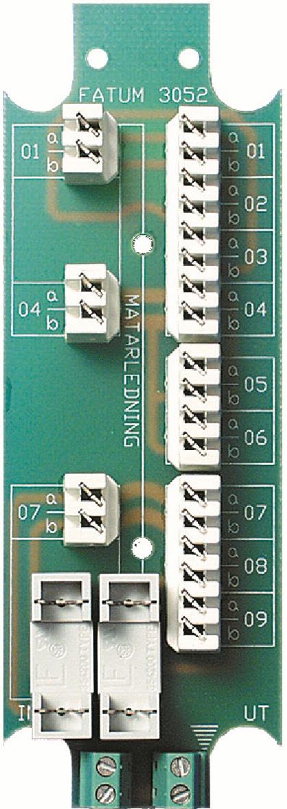 Alarmtech 3052.01 Bussplint 2 x 1-3 par, avsäkrad strömmatning LSA-profil