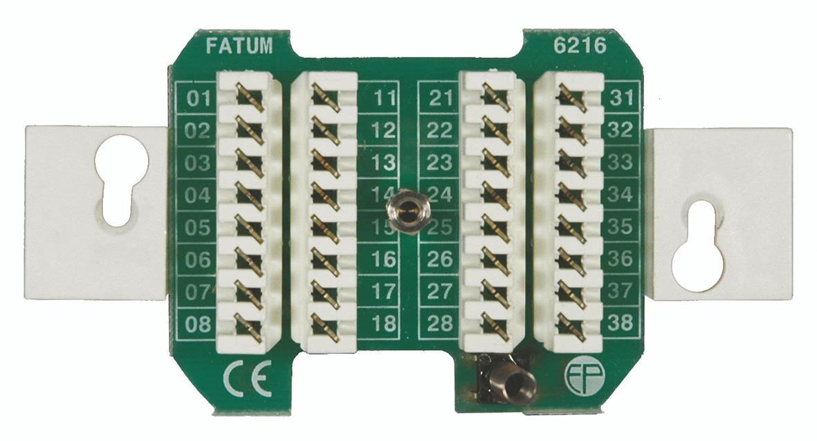 Alarmtech Fatum Infälld Larmbox 16 par, med sabotagekontakt Slits/slits