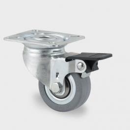 Tente 2475DIK050P40 Länkhjul kullagrat med broms