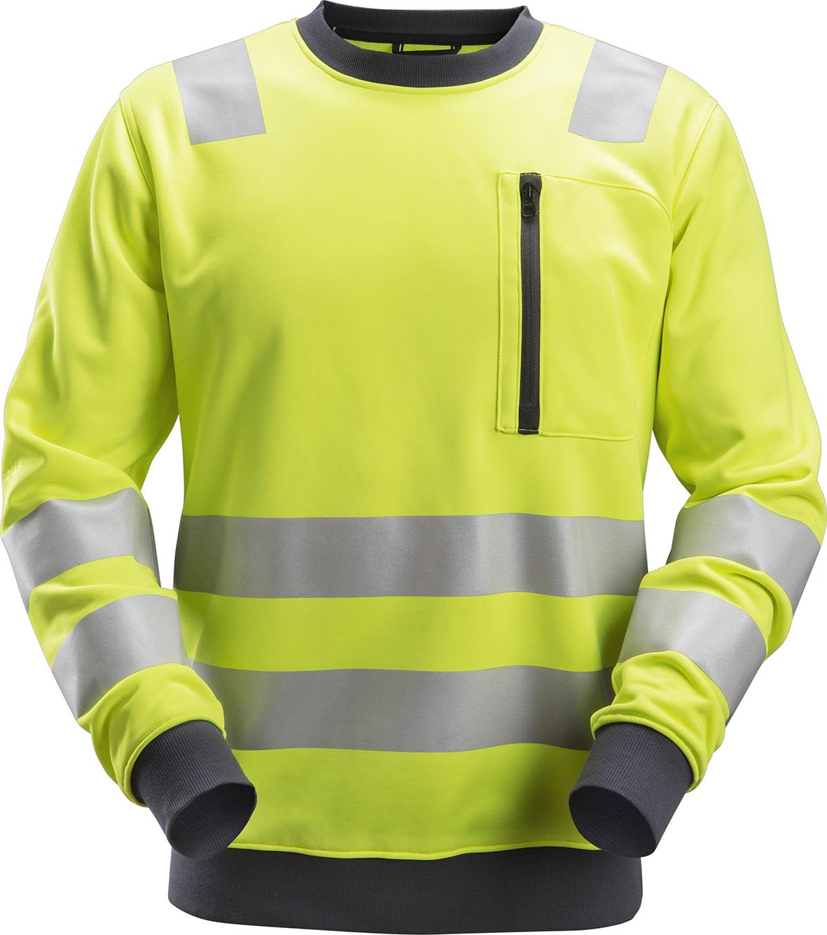 Snickers Workwear 8037 AllroundWork Fleecetröja varsel, gul Varsel, Gul