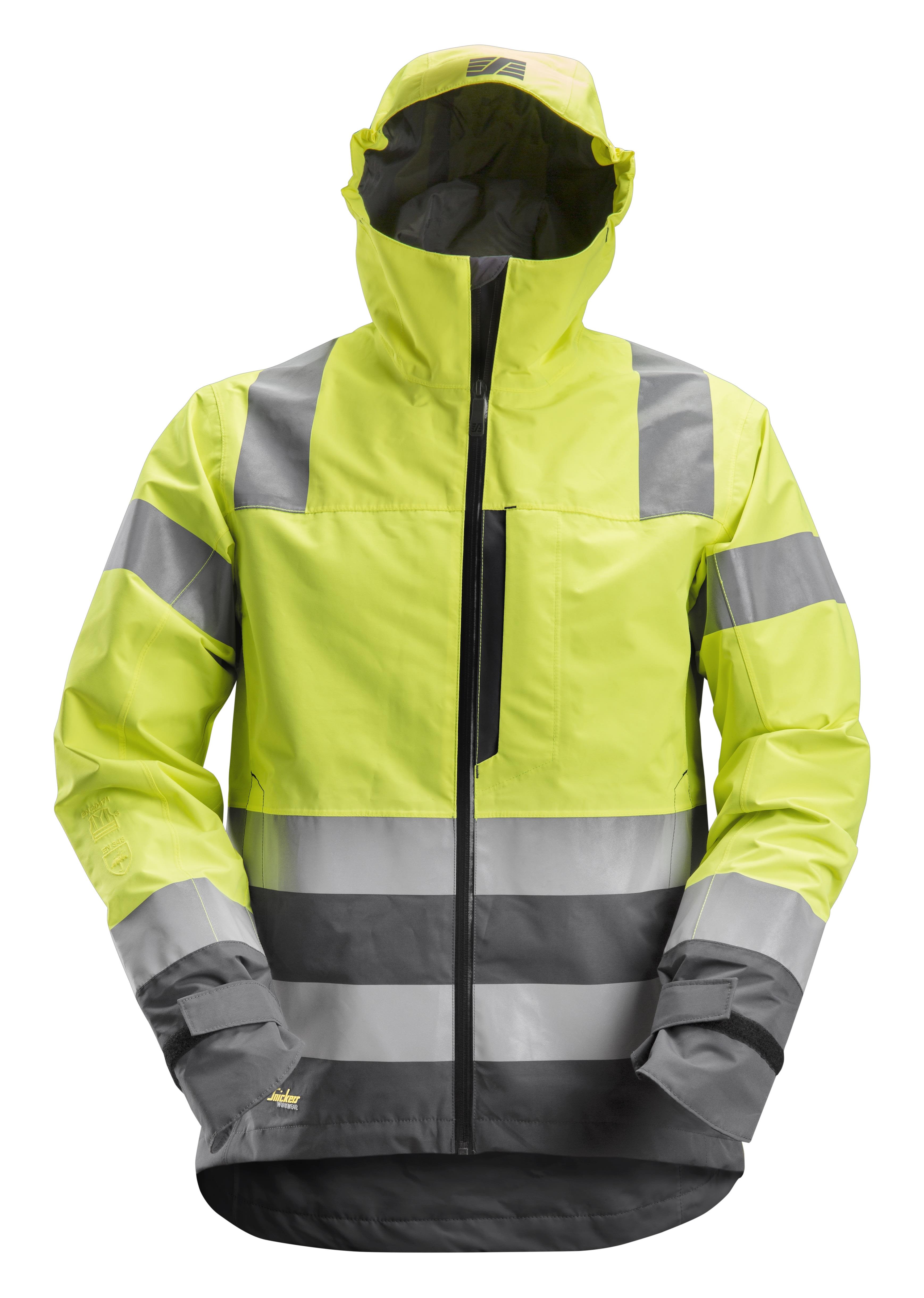 Snickers Workwear 1330 AllroundWork Skalljakke varsel, gul/grå Varsel, Gul/Grå