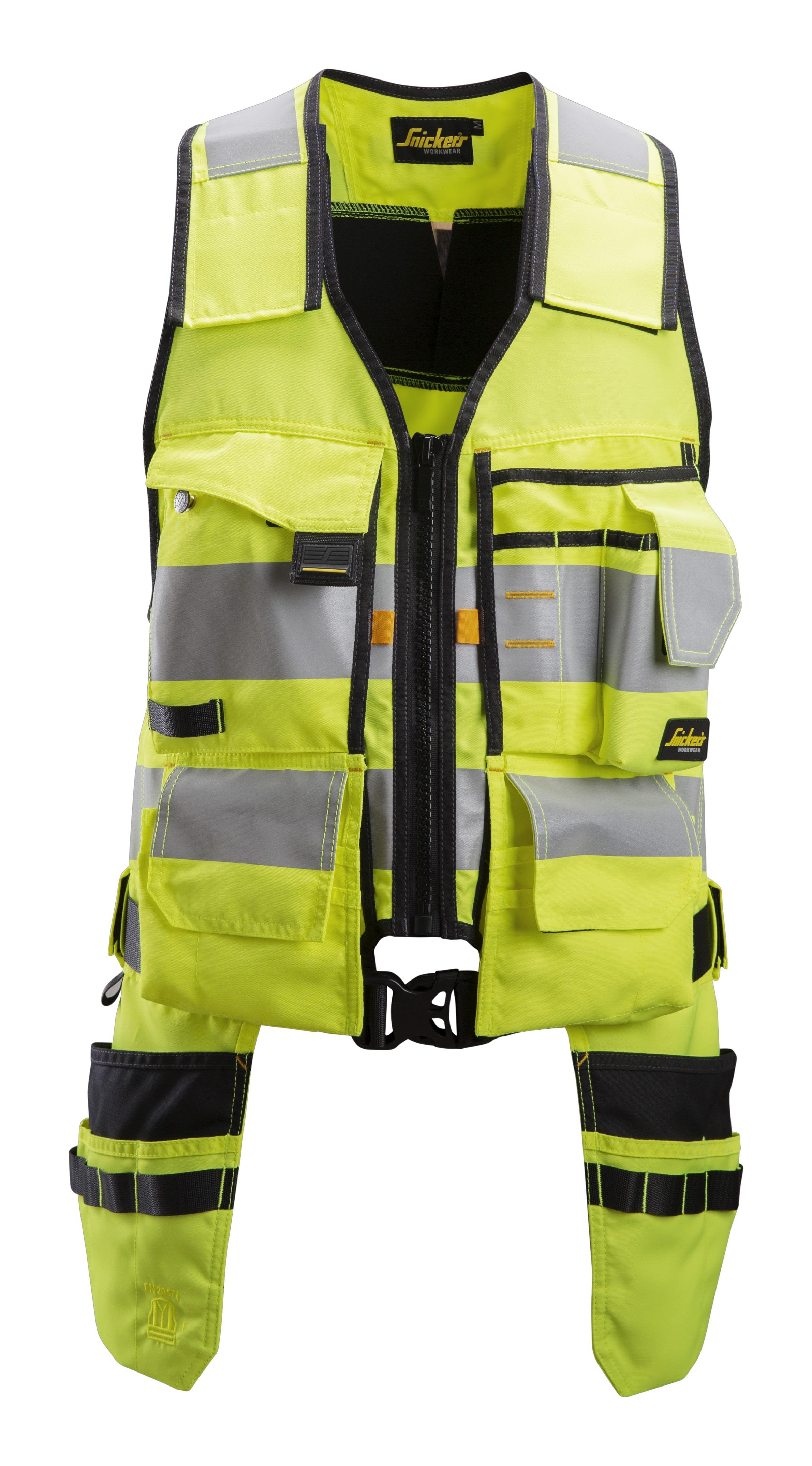 Snickers Workwear 4230 AllroundWork Verktygsväst varsel, gul Varsel, Gul