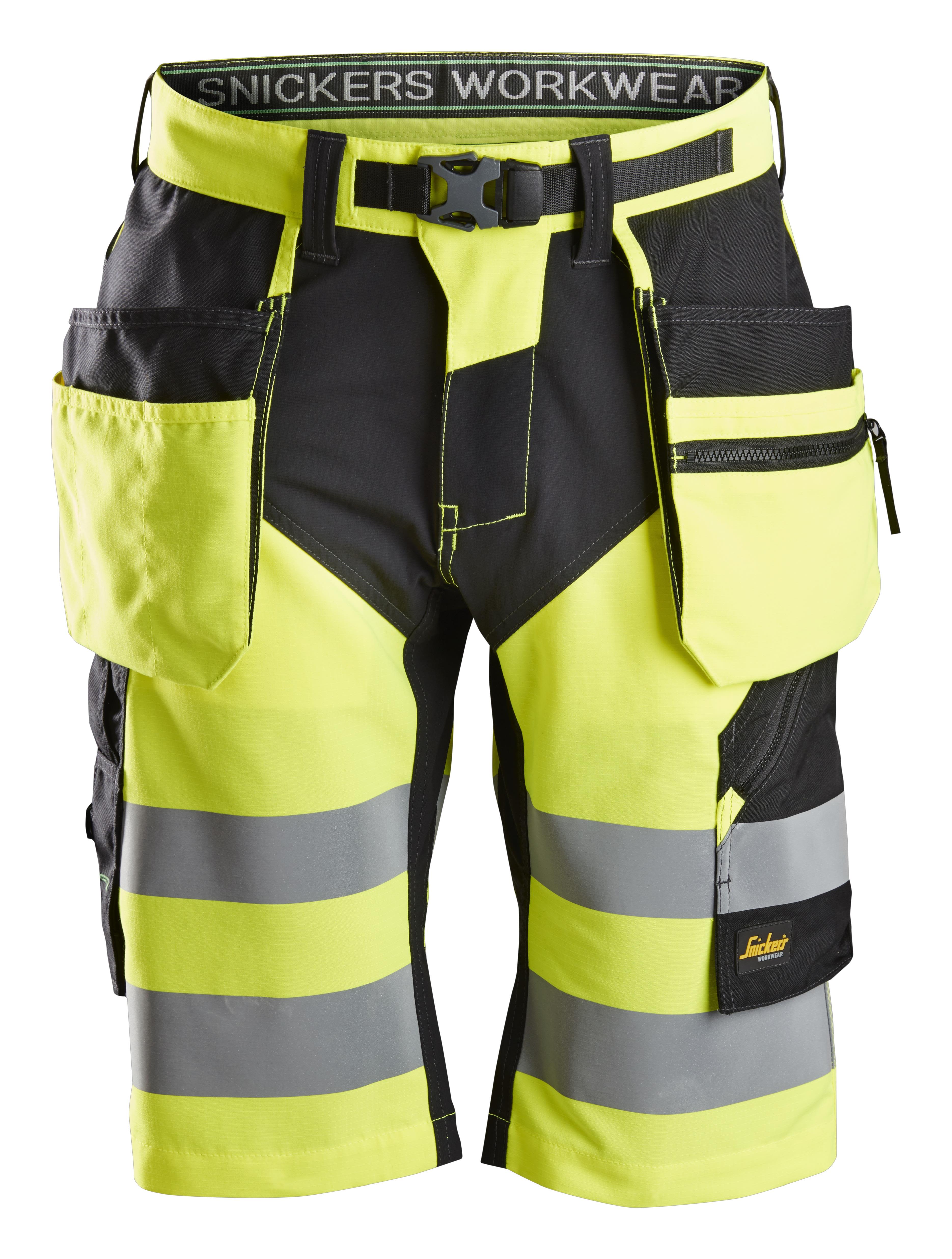 Snickers Workwear 6933 FlexiWork Arbeidsshorts varsel, gul Varsel, Gul