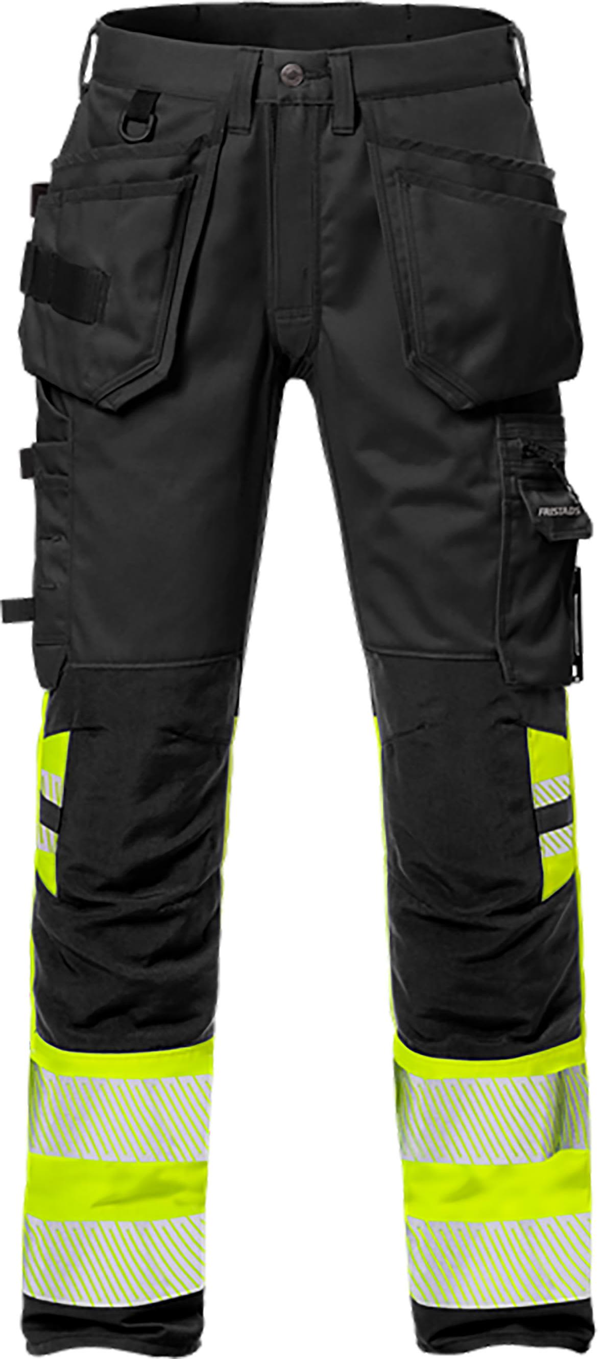 Fristads FR 2706 PLU Arbeidsbukse varsel, svart Varsel, Svart