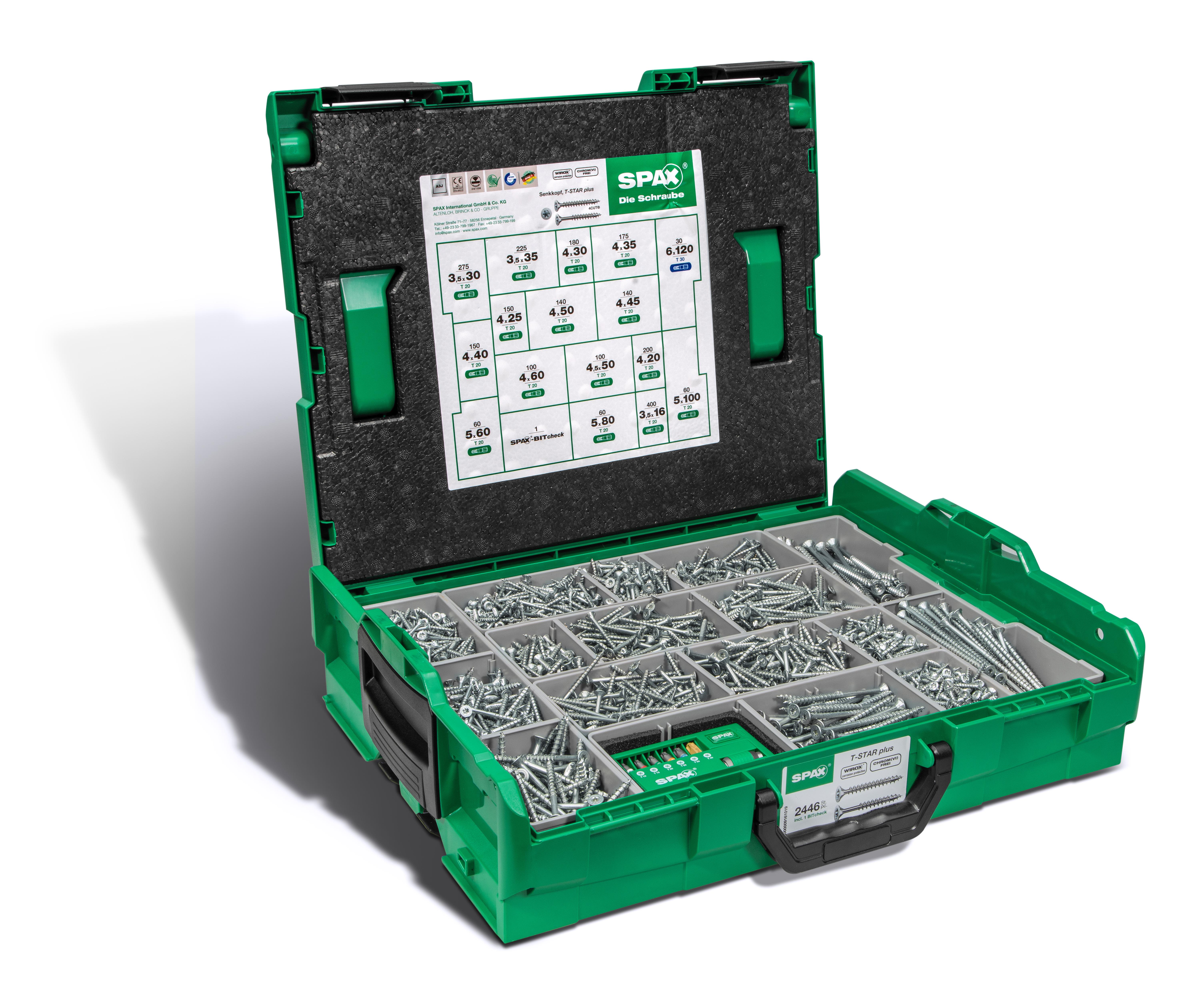 SPAX 5000009161019 Sortimentboks TFT, BIG 16 DIM. 2400 ST