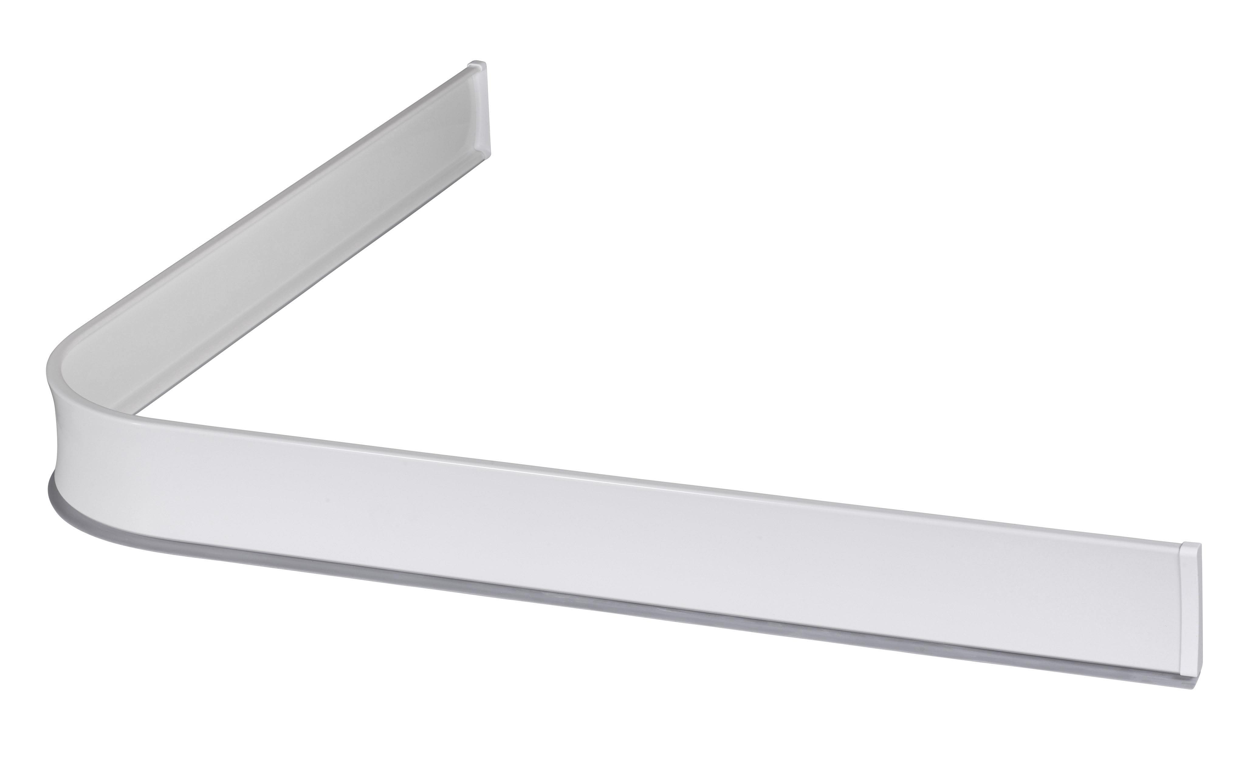 Leijma 8102 Duschsarg vinkel, vit 130x130cm