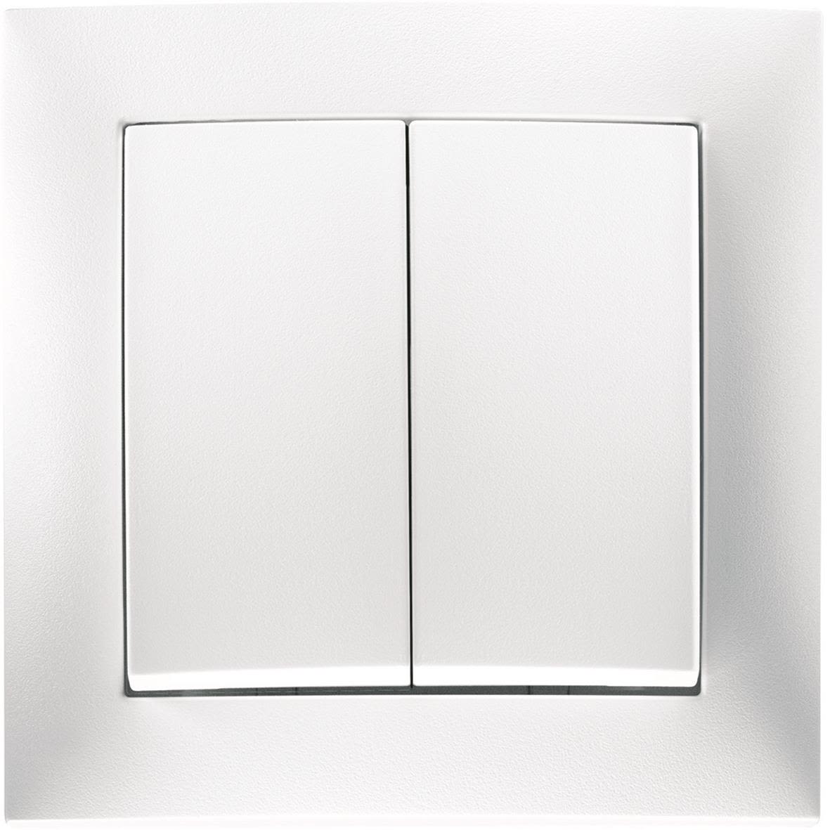 Hager 6350340409 Tryckknapp polarvit 4x1-pol