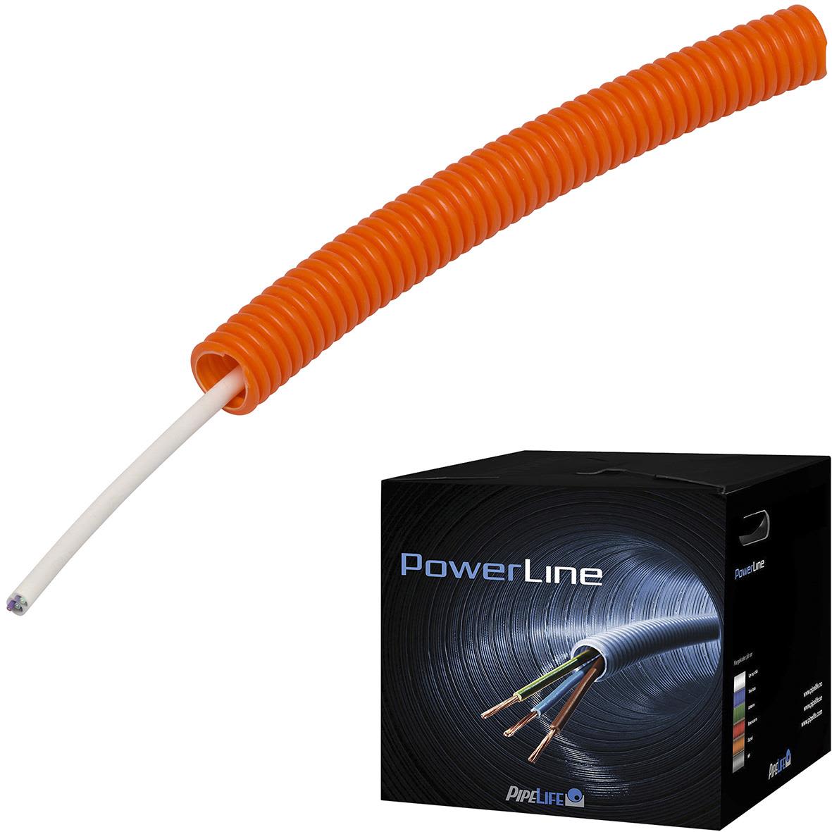Pipelife ELQXBE PowerLine Kabel forhåndslagt, halogenfri, 100 m