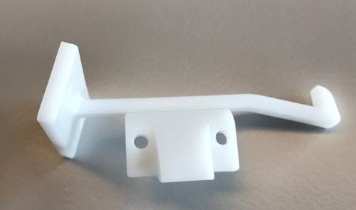 Skånebeslag Duo Skåpregel barnspärr, 79 x 32 mm