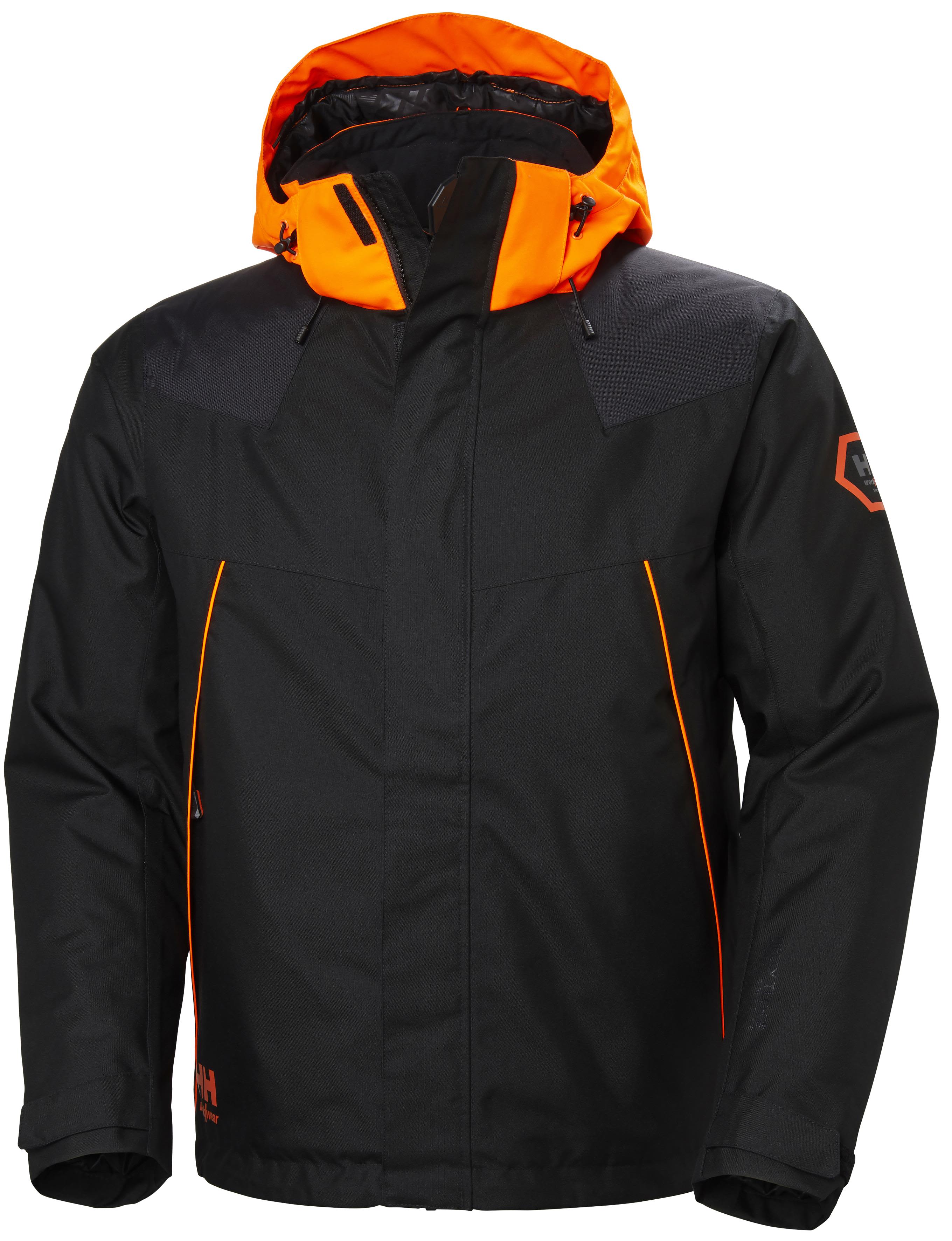 Helly Hansen Workwear Chelsea Evolution 71340-950 Jakke svart, avtakbar hette XXL