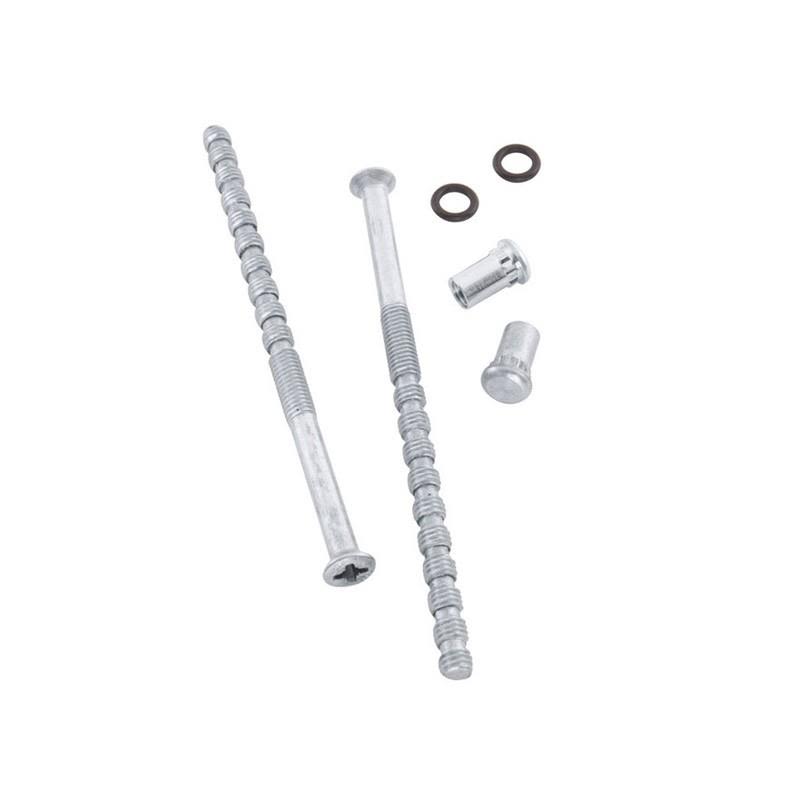 ASSA 356657110011 Handtagsskruv M5, 2-pack Blankkrom