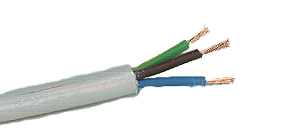 Nexans RKK Tilkoblingskabel 1 m, hvit 3G1 mm²