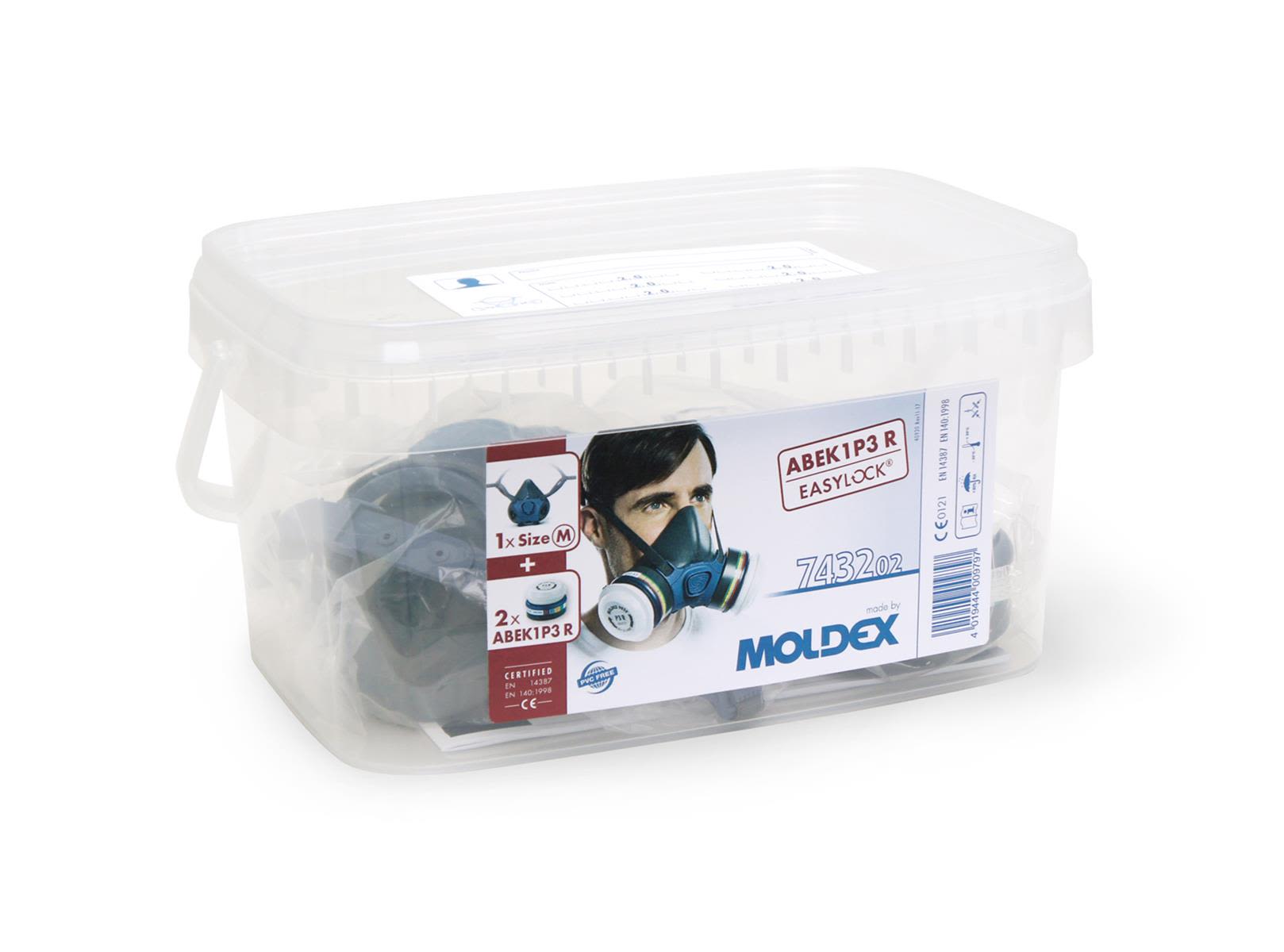 Moldex Readypack  7432 Halvmask komplett med halvmask och filter