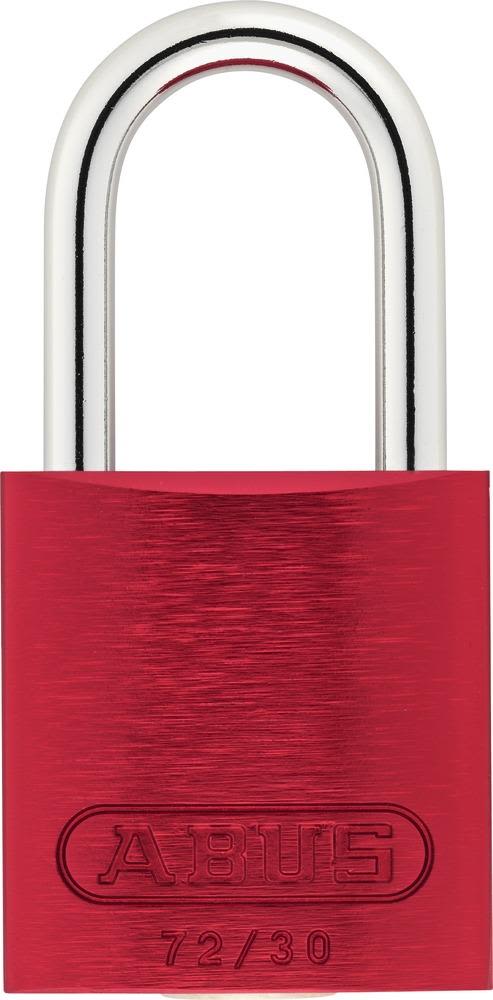 ABUS 72/30 Hengelås 64,5 x 32 mm, aluminiumoksidert Rød