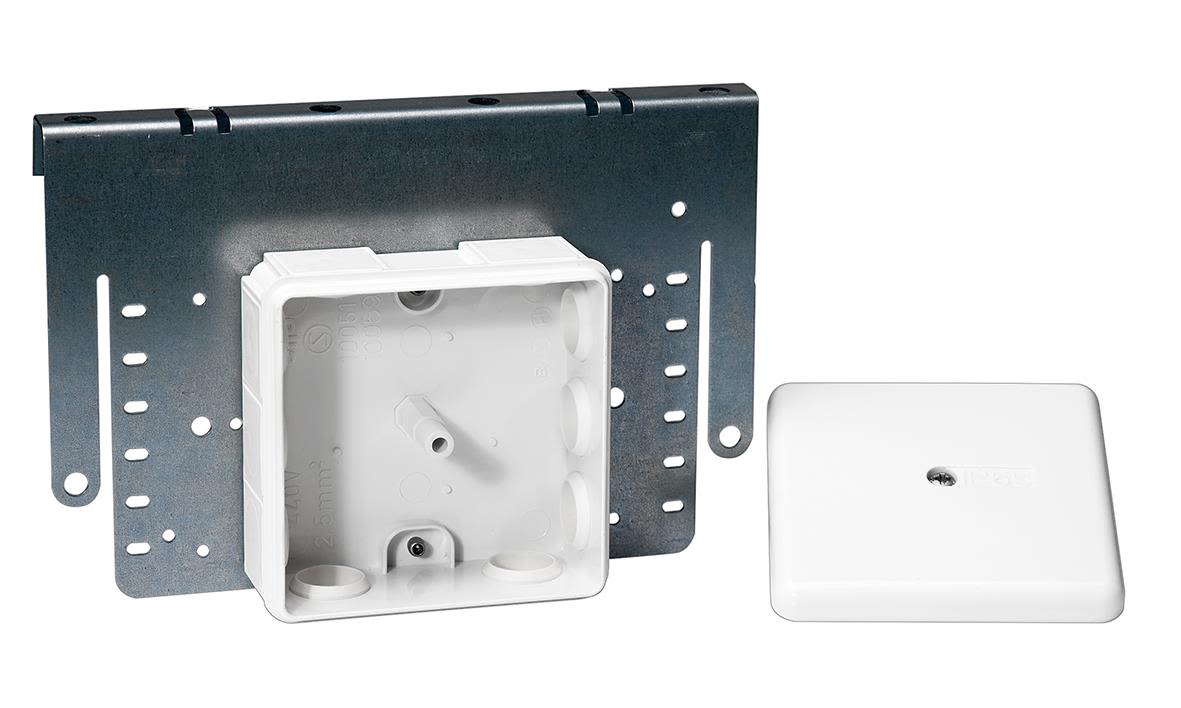 Schneider Electric IMT34096 Kopplingsdosa U56, vit Stegplåt, tom