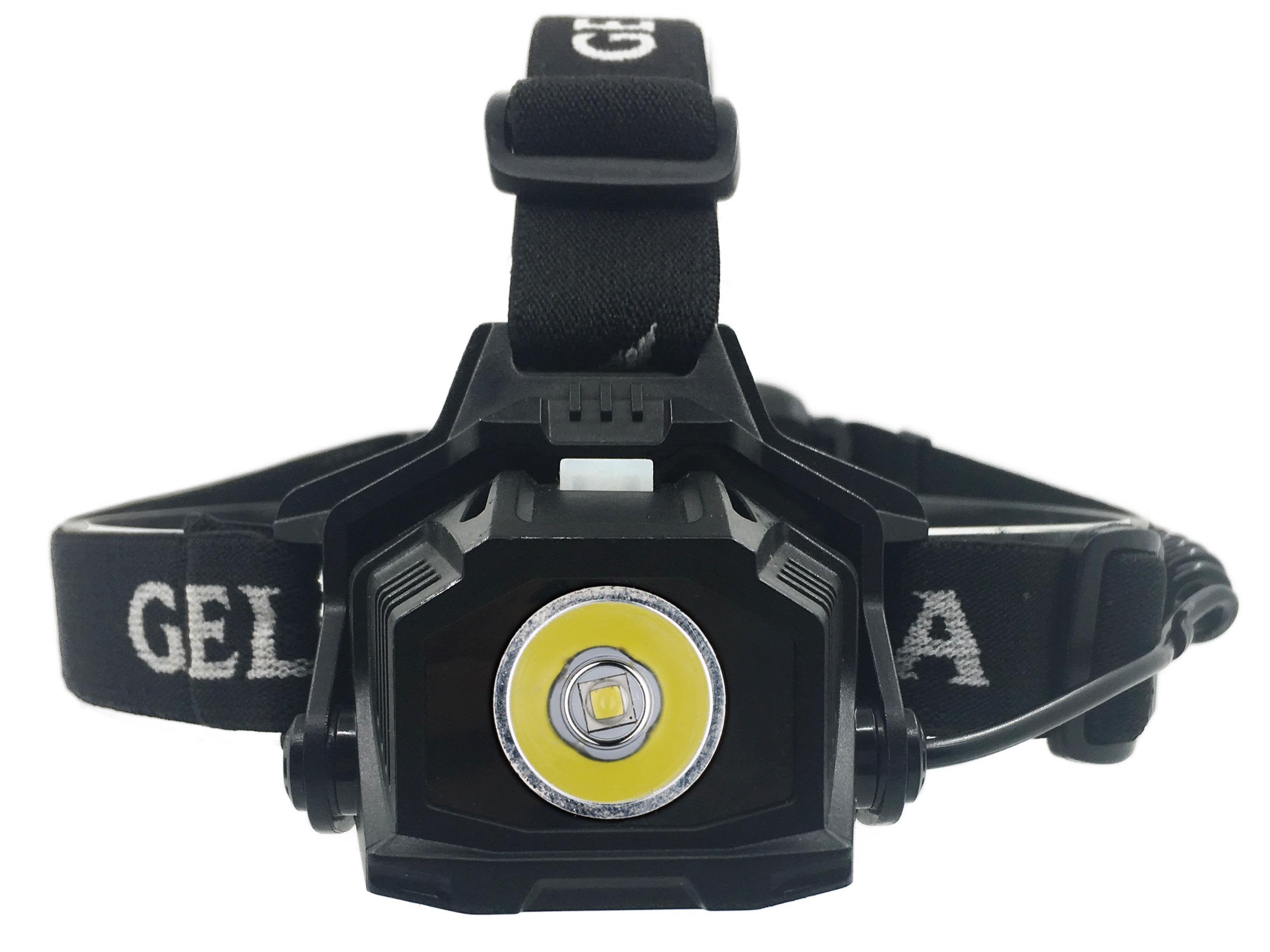 Gelia 4088100011 Pannlampa 1000 lm, uppladdningsbar