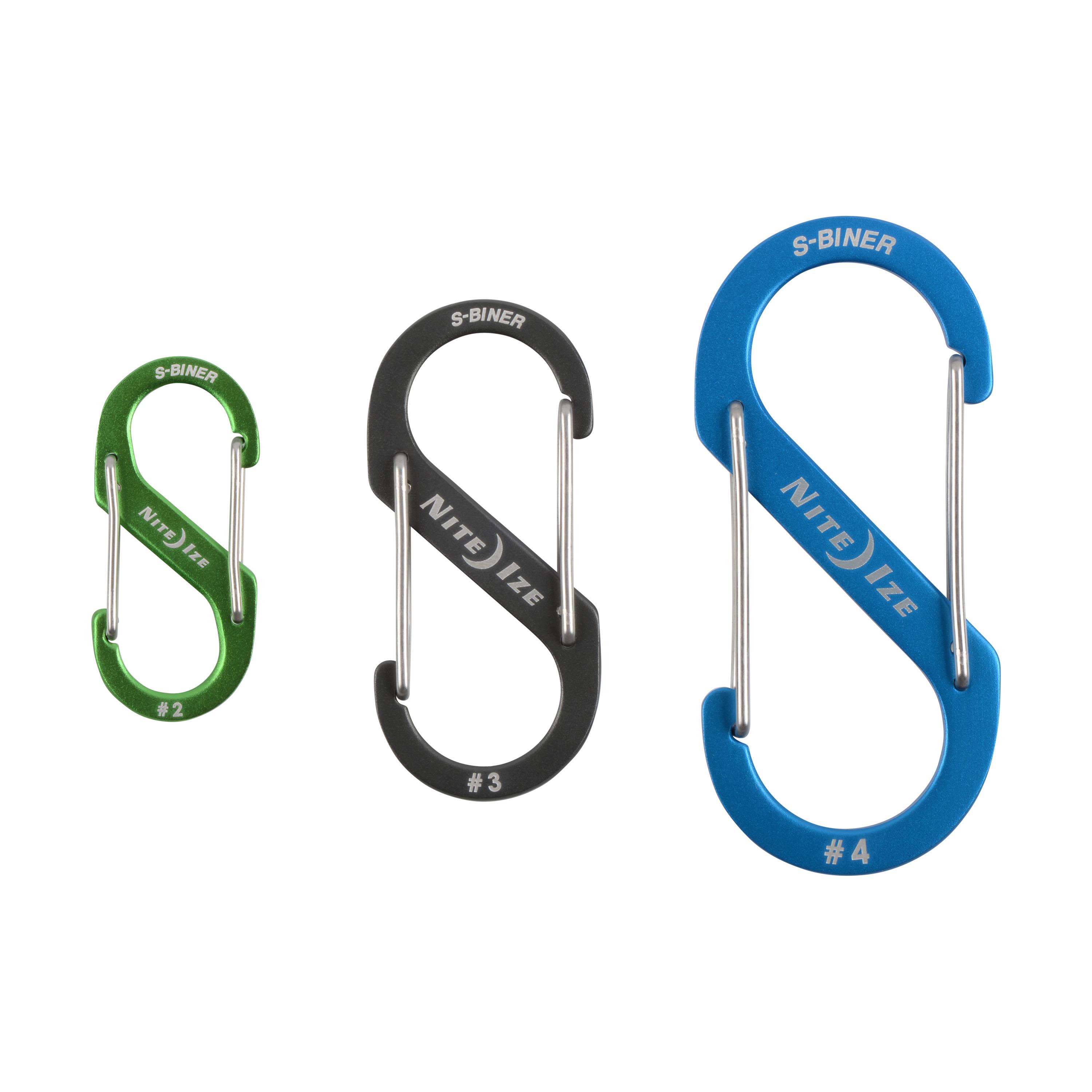 Nite Ize S-Biner Karbinhake dubbel, 3-pack