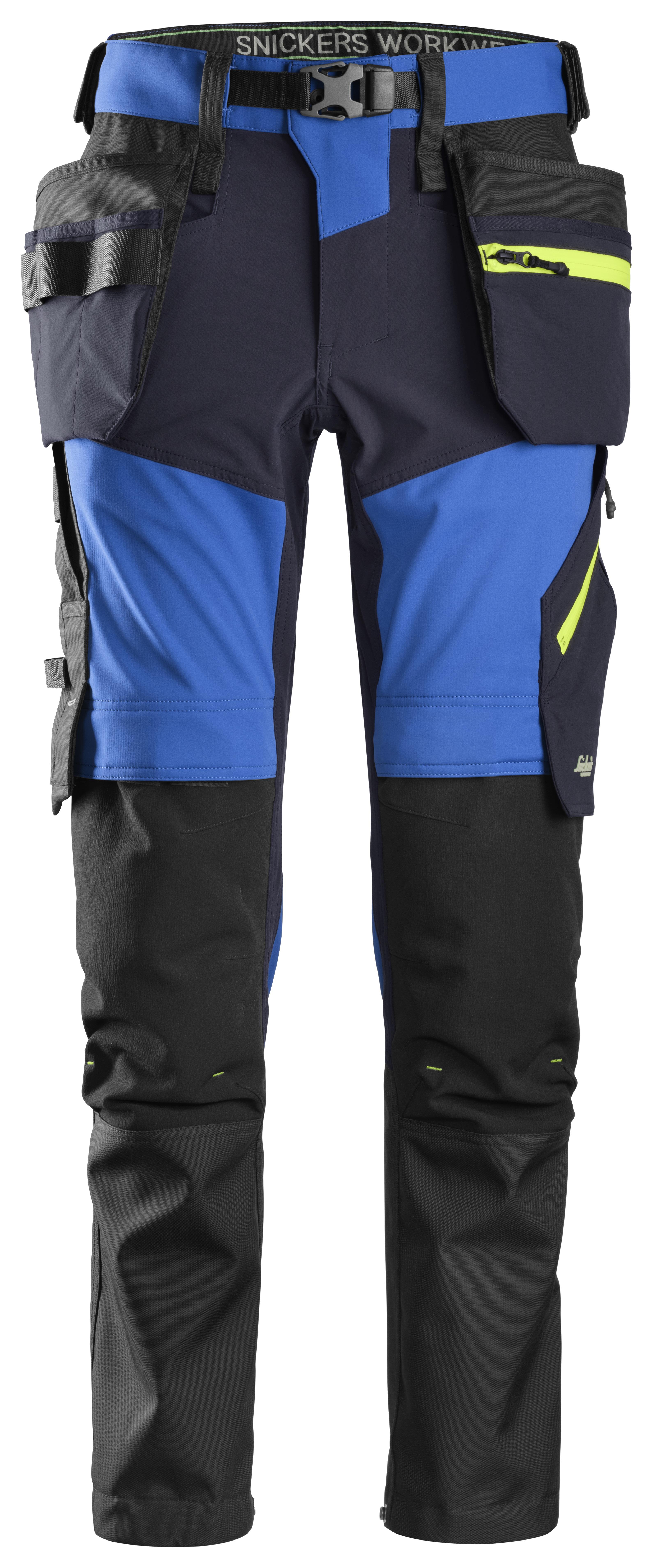 Snickers Workwear 6940 FlexiWork Softshellbukse blå Blå