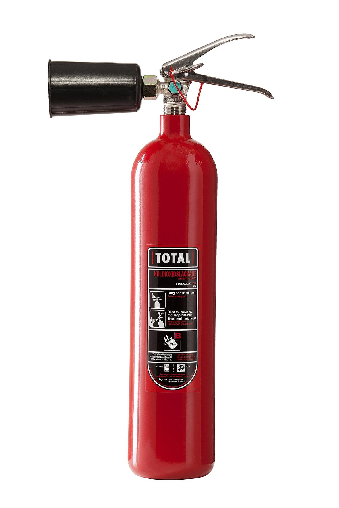 Total FLG KS2BG 34 Brannslukker karbondioksid 2 kg