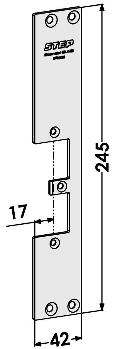 STEP ST9503H Stolpe till STEP 92 Preload, STEP 92 Release 42 mm, höger