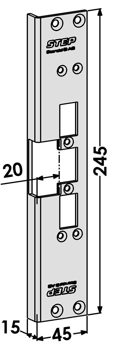 STEP ST6556 Stolpe till STEP 60 Silent 20 mm