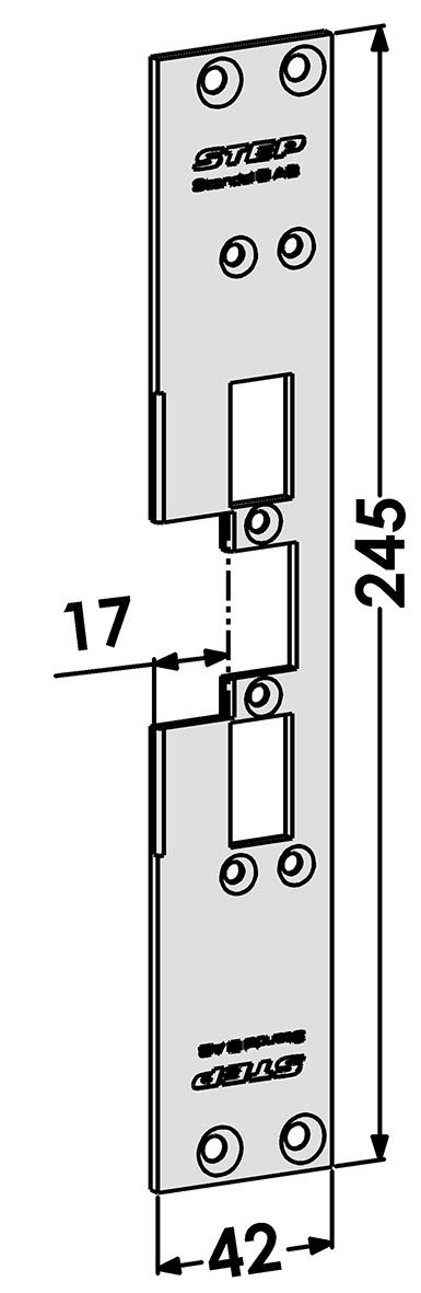 STEP ST6558 Stolpe till STEP 60 Silent 17 mm