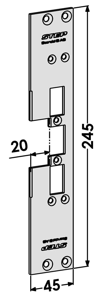 STEP ST6559 Stolpe till STEP 60 Silent 20 mm