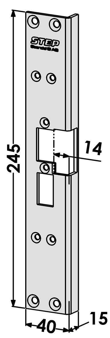 STEP ST6526 Stolpe utbyte från Connect till Modul-serien Vänster
