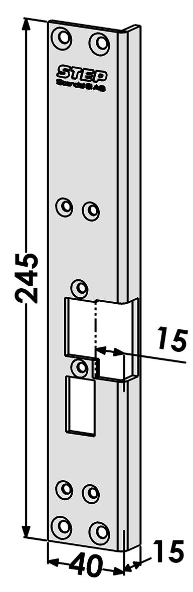 STEP ST6532 Stolpe utbyte från Connect till Modul-serien Höger