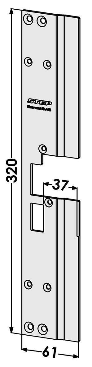 STEP ST198-A Stolpe för Wicona Wicstyle 77 Vänster
