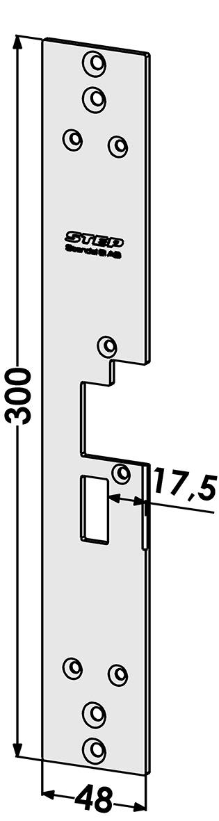 STEP ST1802-B Stolpe för Connect/Modul Höger