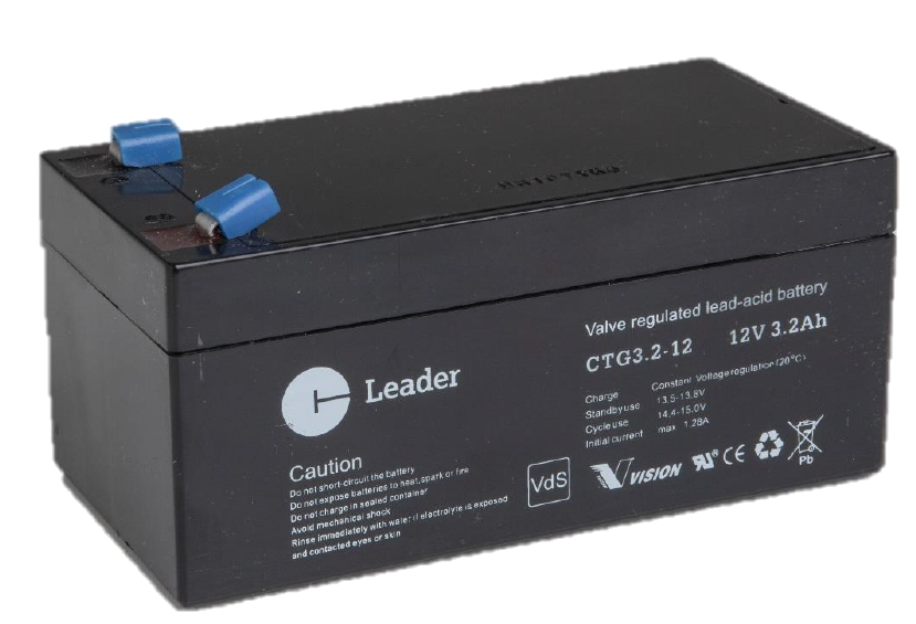 Leader CTG3.2-12 Blybatteri Leader 12V 134x67x67 mm, 3,2Ah
