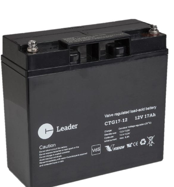 Leader CTG17-12 Blybatteri Leader 12V 181x77x167 mm, 17Ah