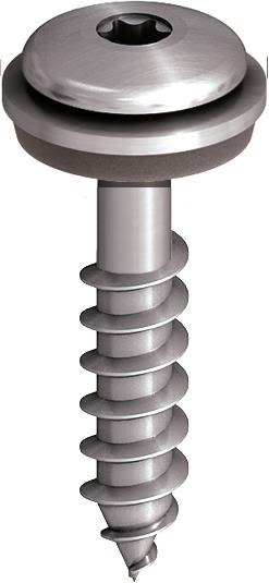 Ejot 850349 Fasadeskrue lavprofil, A2 4,9 x 38 mm, 250-pakning Med skive