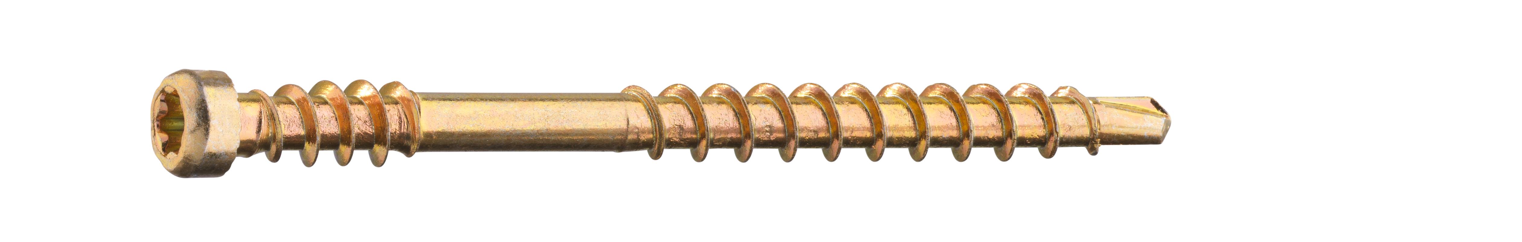 Grabber LTX48CH200 Listskrue med bits, gulkrom 3,3 x 48 mm, 200-pakning