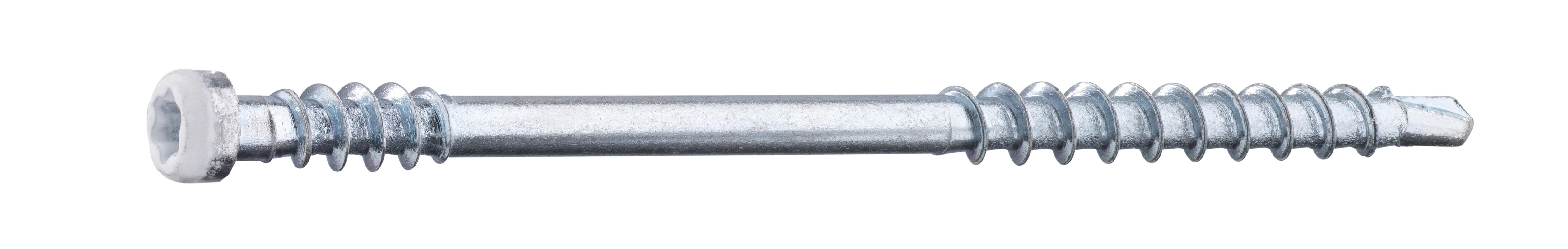 Grabber LTX62VITC Listskrue med bits 3,3 x 62 mm 100-pakning Hvit