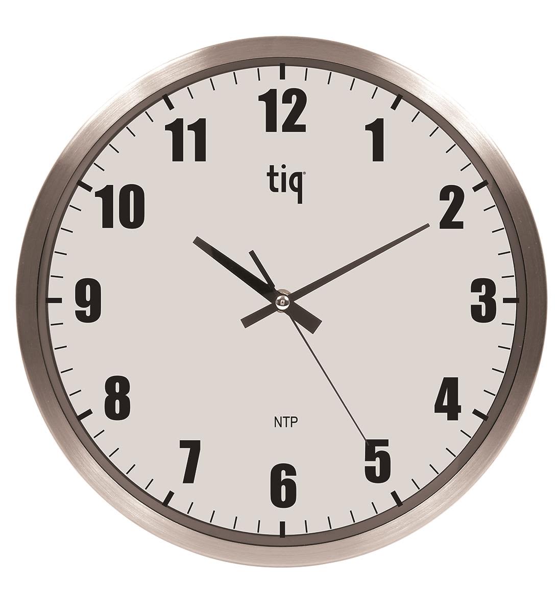 Tiq C9803NTP Väggur 5 V, aluminium 380 mm