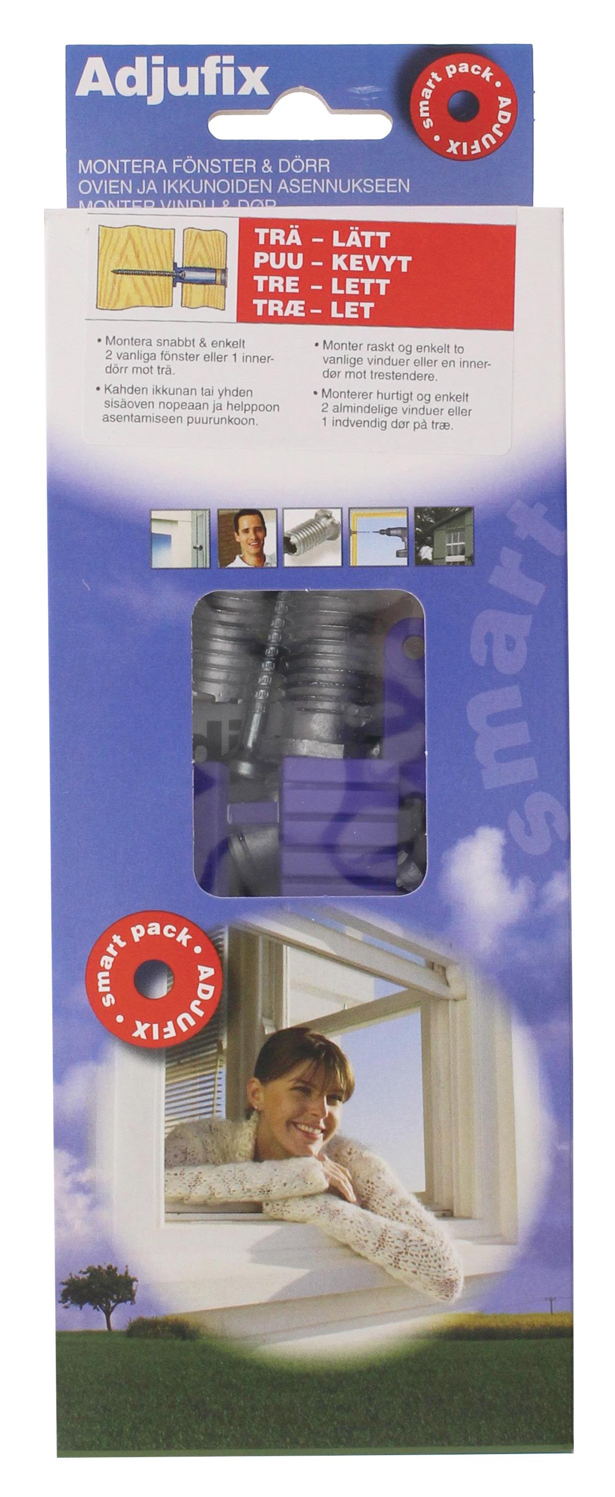 Adjufix 120002 Karmfäste 1-pack, SMART-PACK Betong/Massivtegel