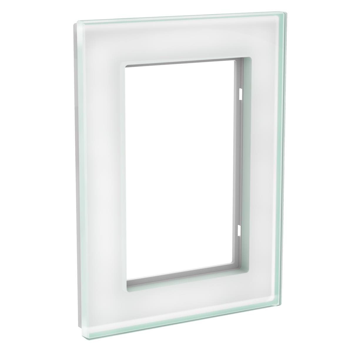 Schneider Electric WDE004034 Täckram 2-vägs, glas, solid, vit