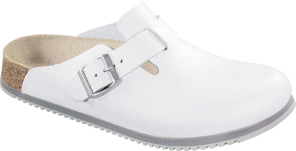 Birkenstock Boston 601360236 Yrkessandal vit, smal läst 36