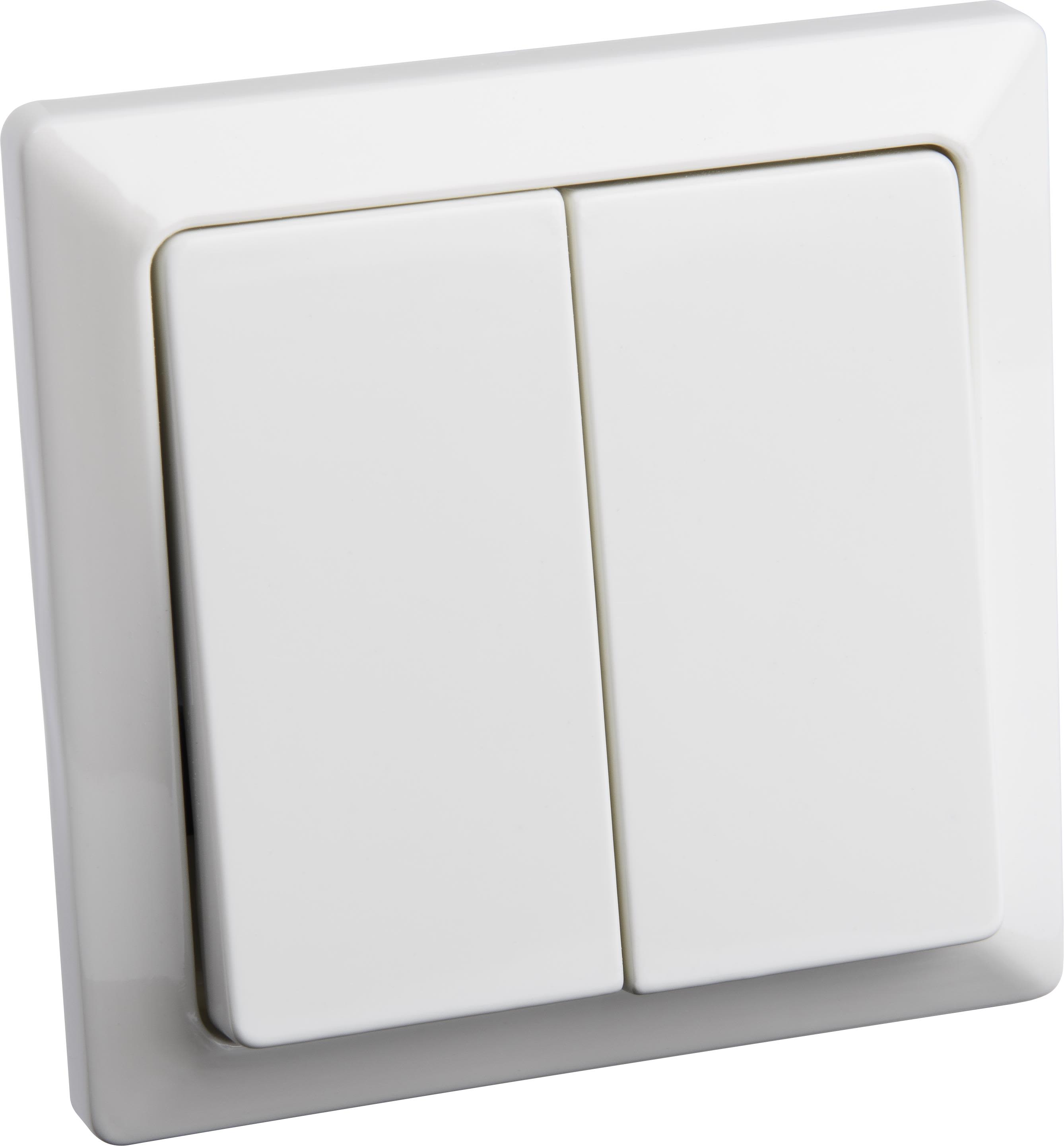 Gelia 4000036022 Strømbryter innfelt, dobbeltrapp