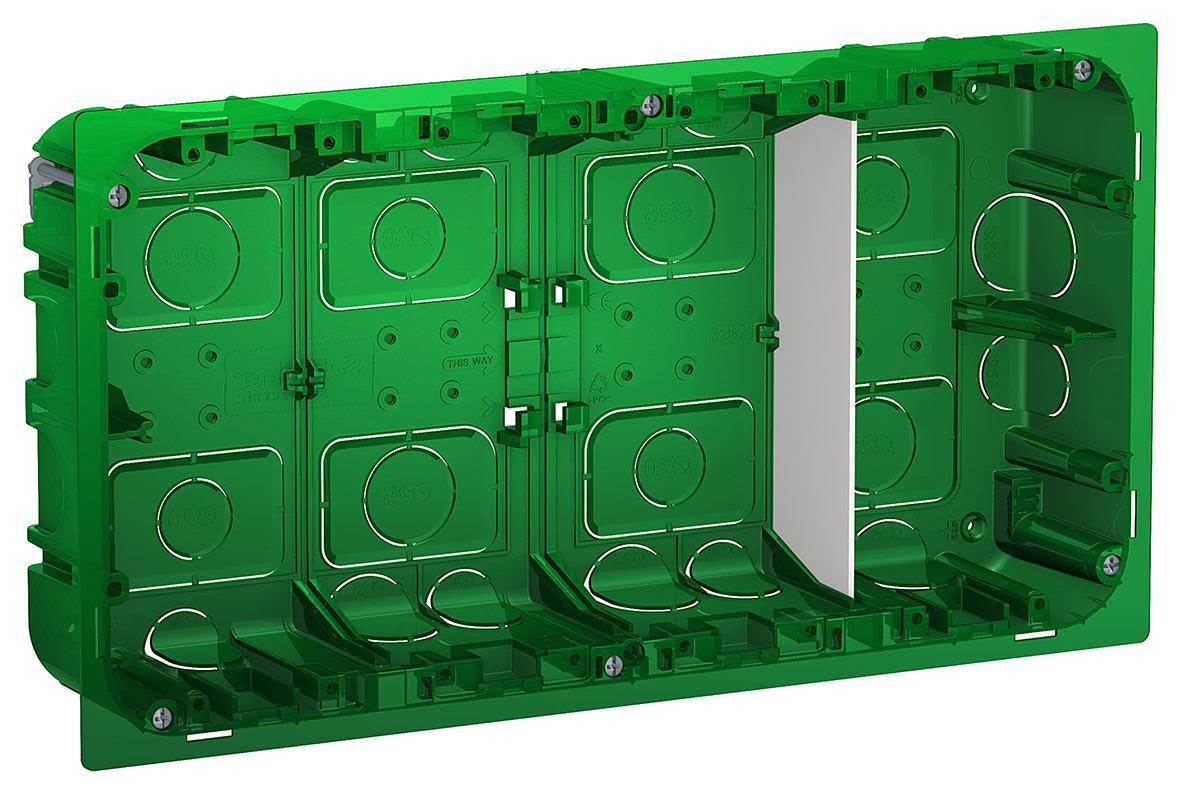 Schneider Electric NU8744 Infällnadsdosa infälld 4-raders