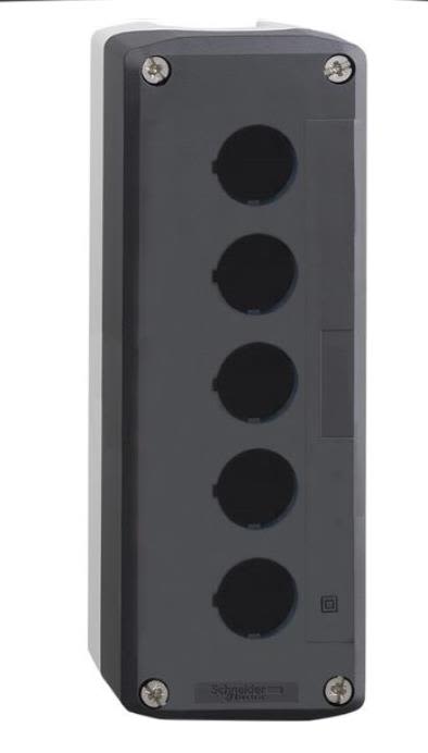 Schneider Electric XALD05 Tryckknappslåda tom, plast 5 manöverpositioner