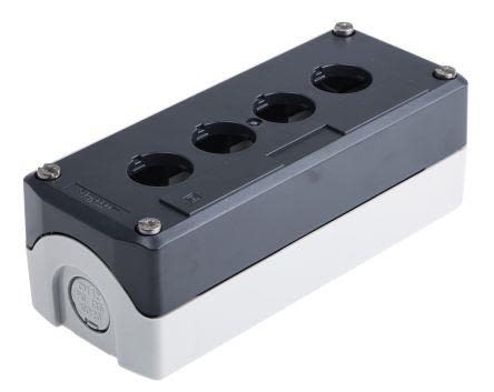 Schneider Electric XALD04 Tryckknappslåda tom, plast 4 manöverpositioner