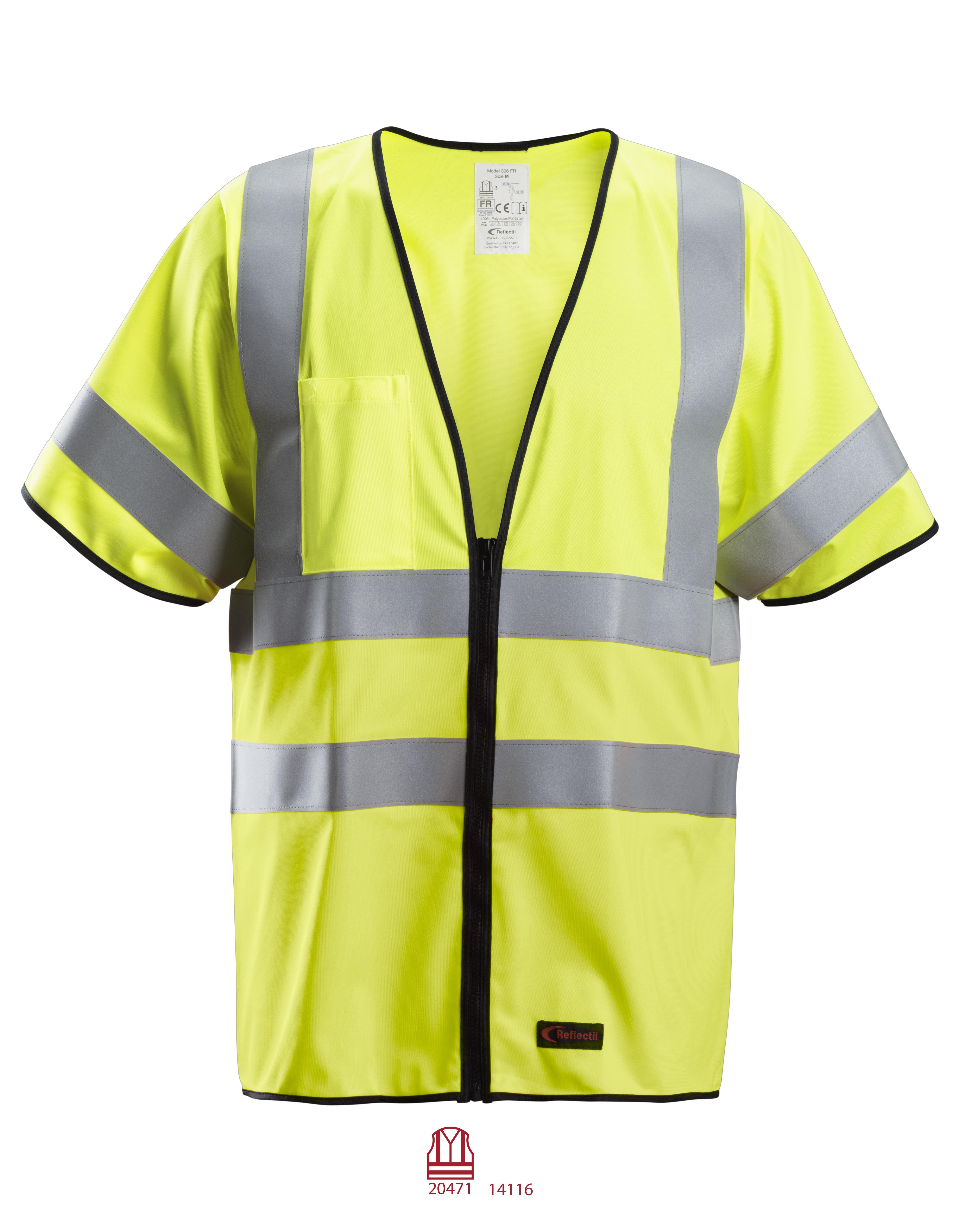 Snickers Workwear 4361 ProtecWork Vest varsel, gul XL