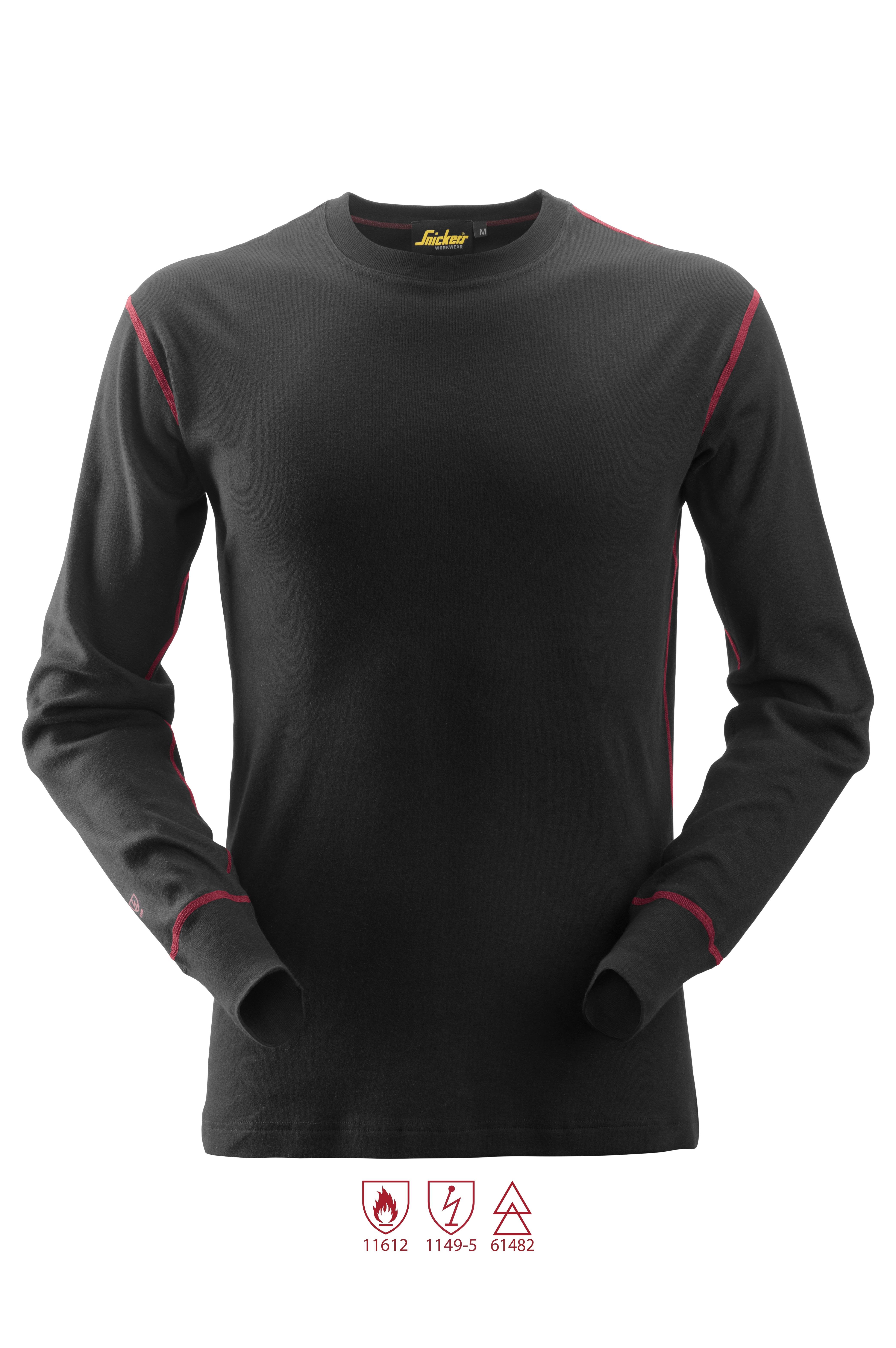 Snickers Workwear 9461 ProtecWork Undertrøje sort, flammehæmmende L