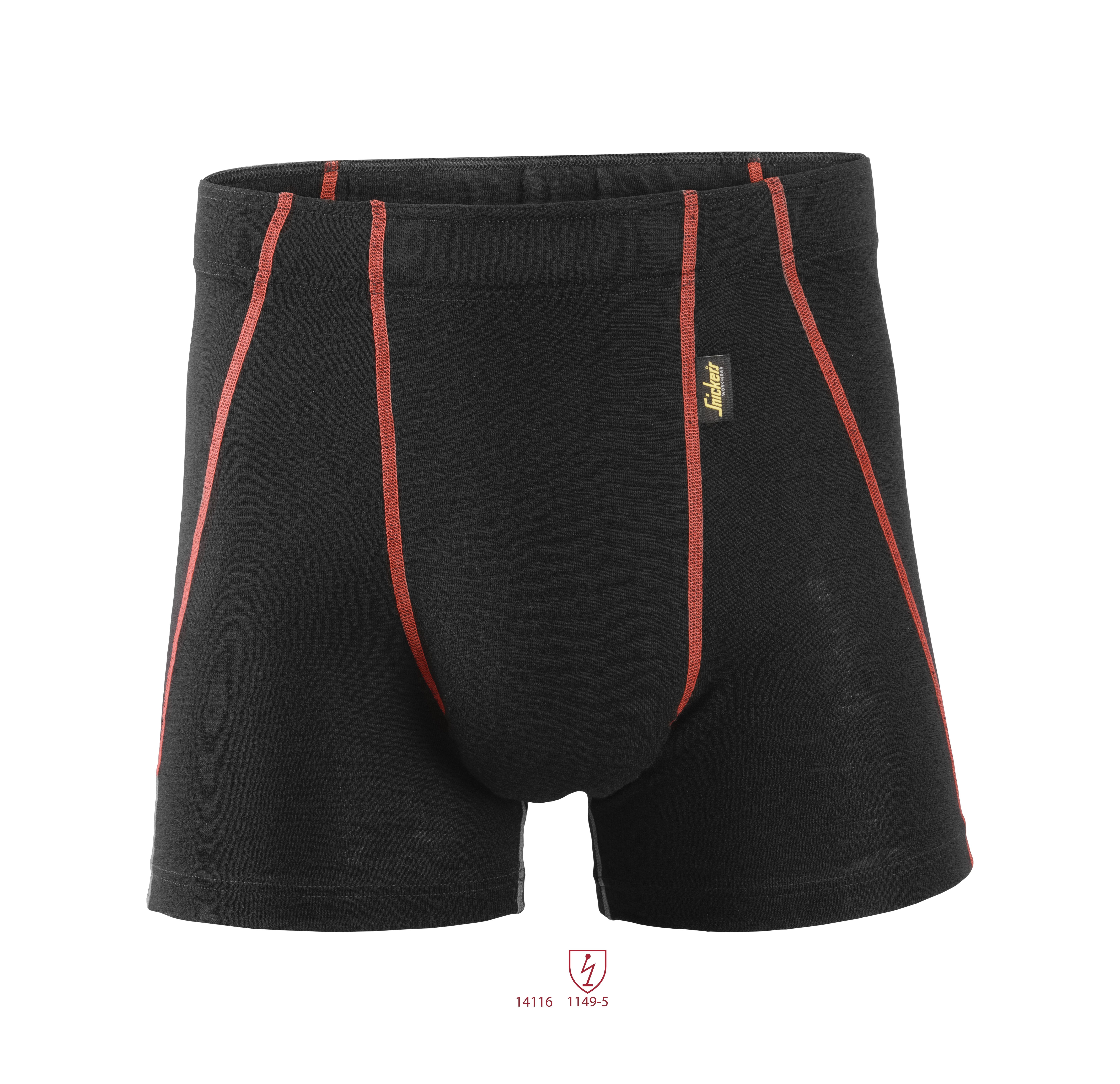 Snickers Workwear 9464 ProtecWork Boxershorts sort, flammehæmmende L
