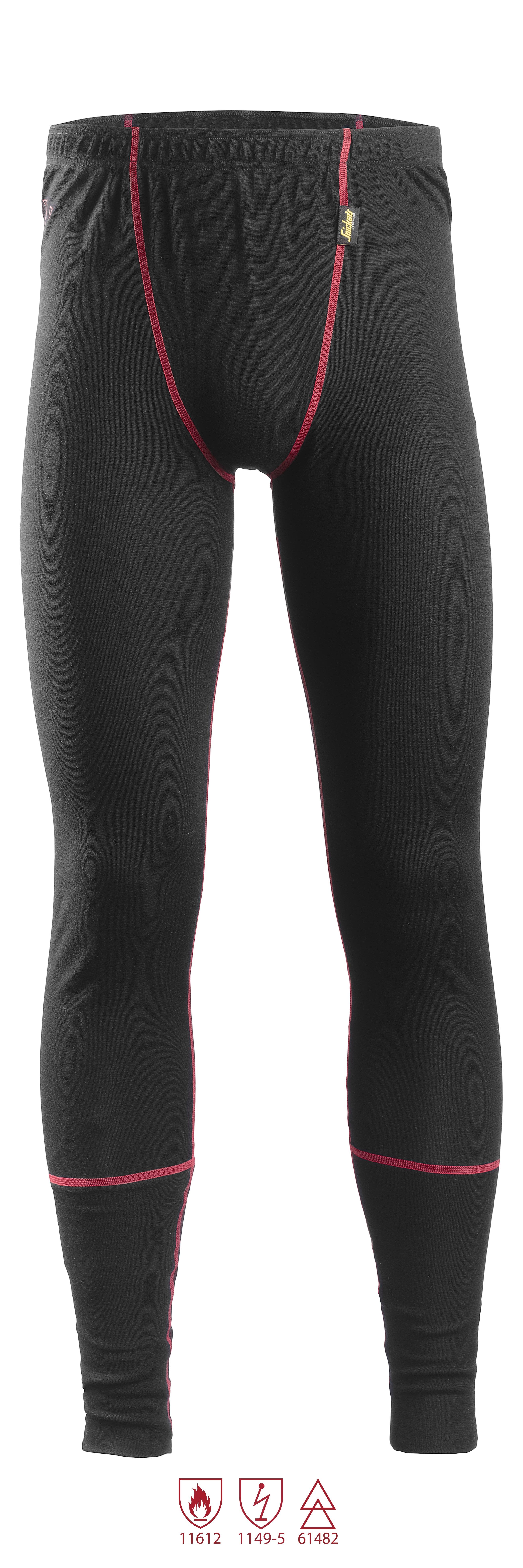 Snickers Workwear 9468 ProtecWork Lange Underbukser sort, flammehæmmende XS