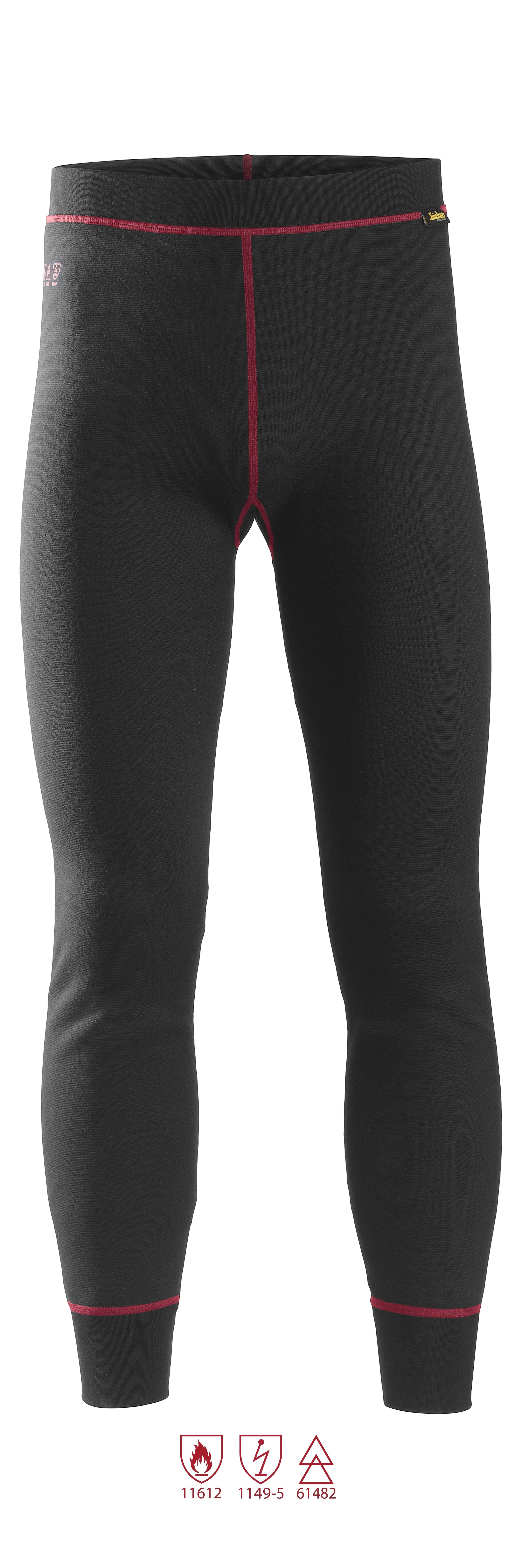 Snickers Workwear 9469 ProtecWork Lange Underbukser sort, flammehæmmende XL
