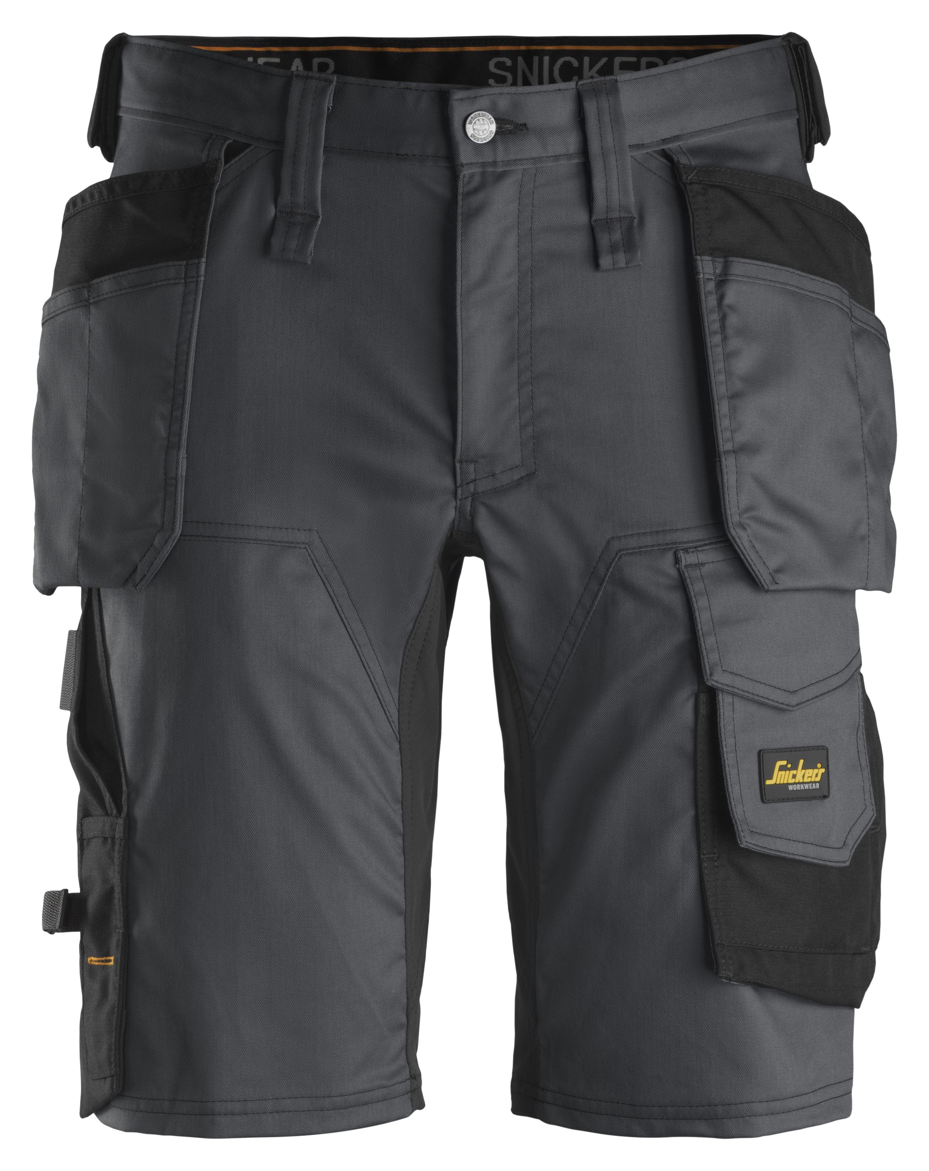 Snickers Workwear 6141 AllroundWork Arbeidsshorts grå/svart Grå/Svart